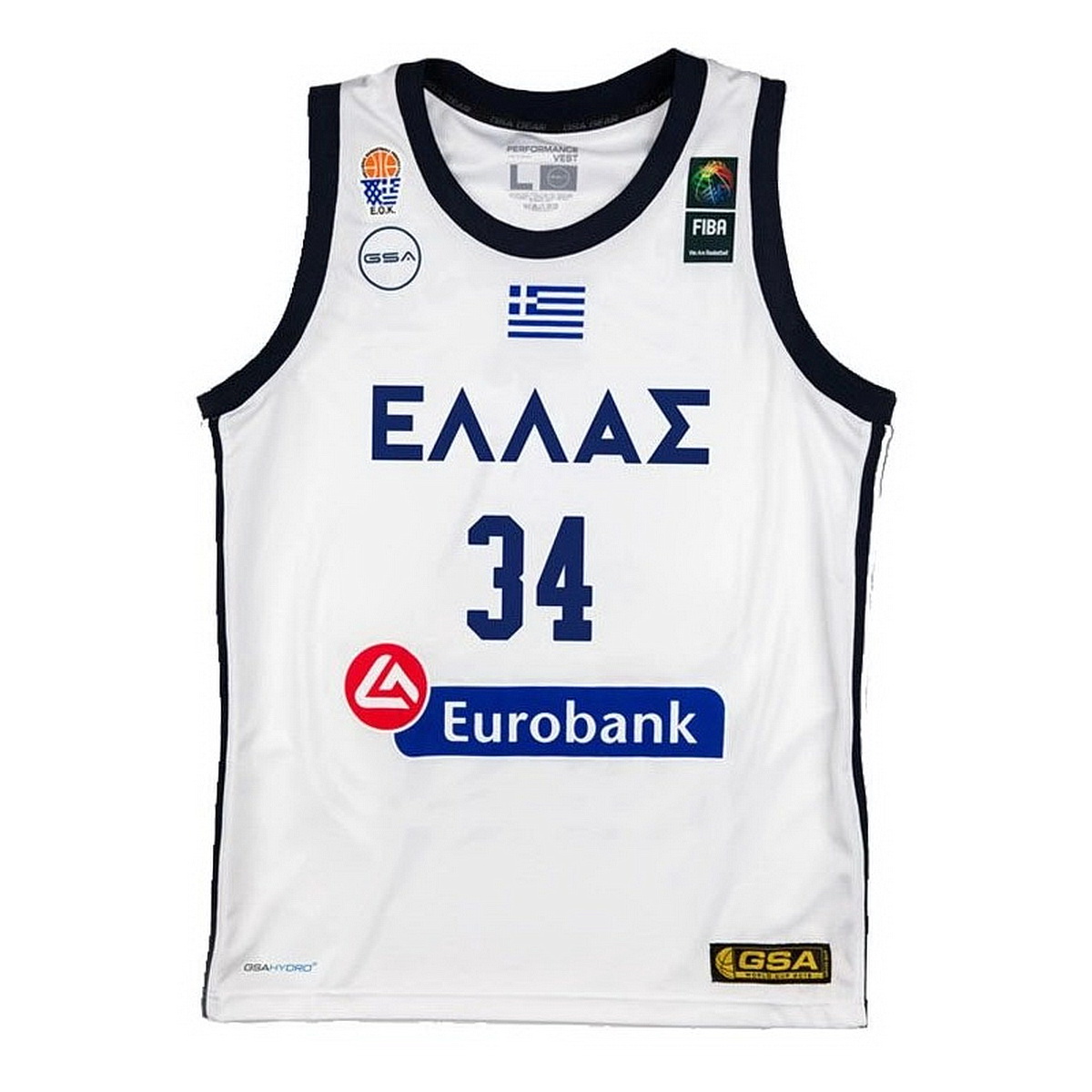 National Team of Greece Antetokunbo white
