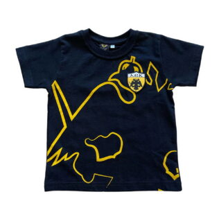 AEK Kids T-Shirt Double-Headed Player Black